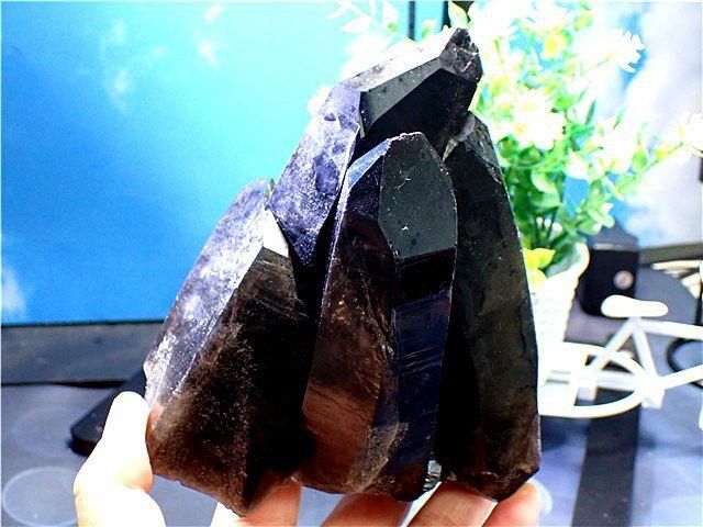 1140G AAA級【魔除け】◆天然モリオン(黒水晶）クラスターB07/14/343/300C 13,706円