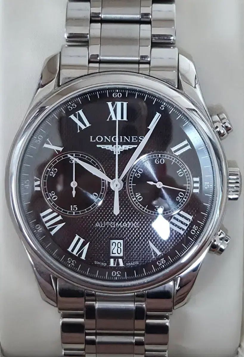 LONGINES マスターコレクション クロノグラフ オートマティック 40mm 黒文字盤