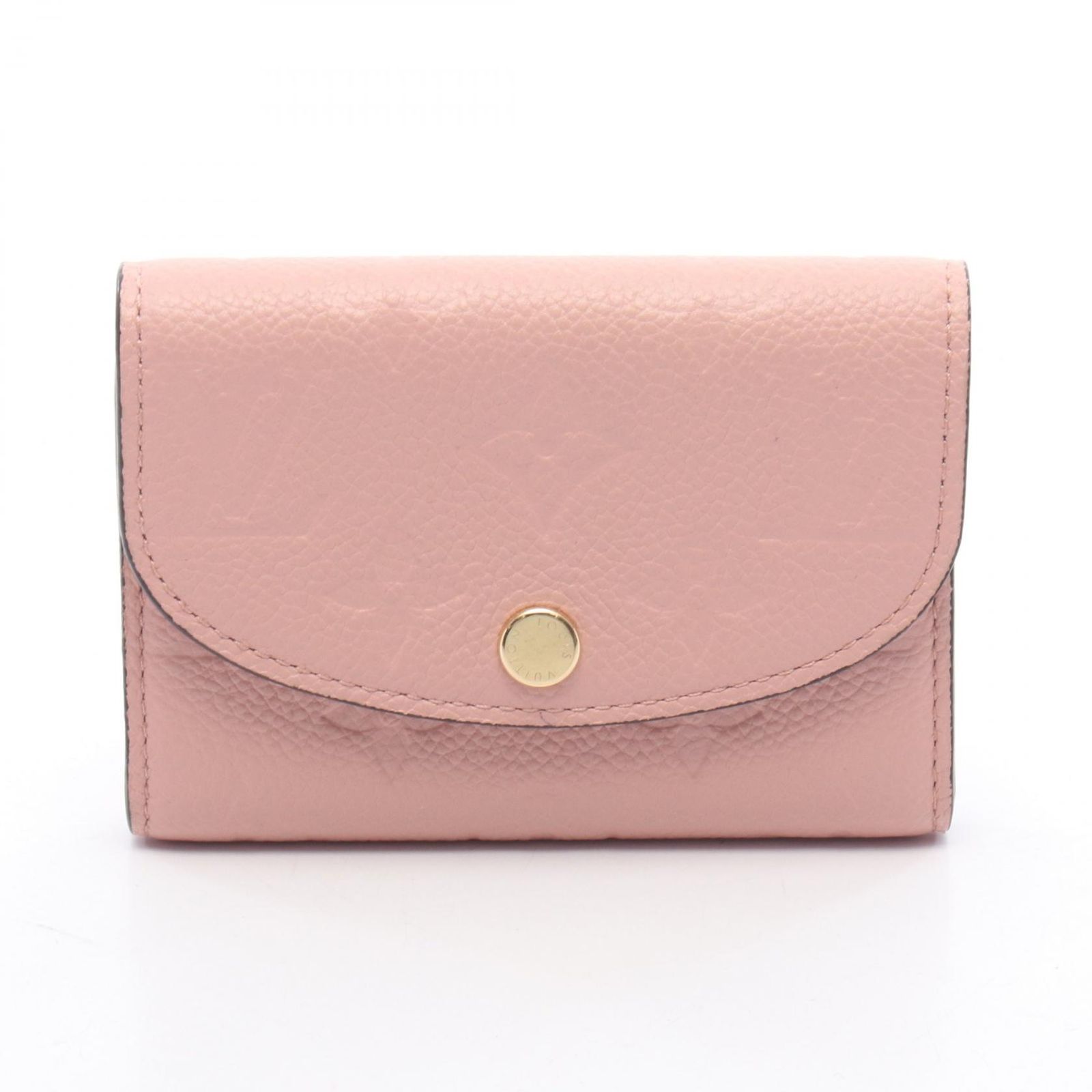 ルイ・ヴィトン LOUIS VUITTON 二つ折り財布 ポルトモネ ロザリ M81520 ローズプードル レザー ポルトモネ・ロザリ レディース Used A