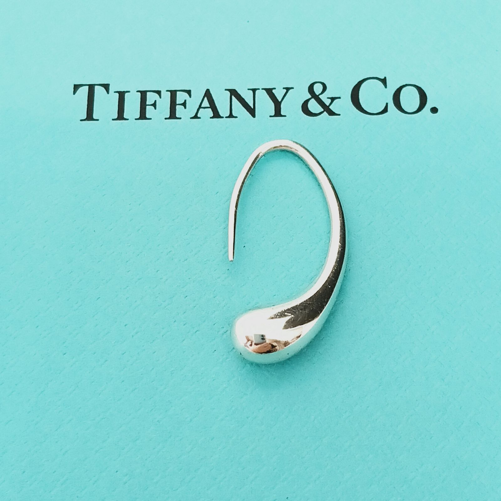 新品仕上げ】ティファニー TIFFANY ティアドロップ フックピアス片耳