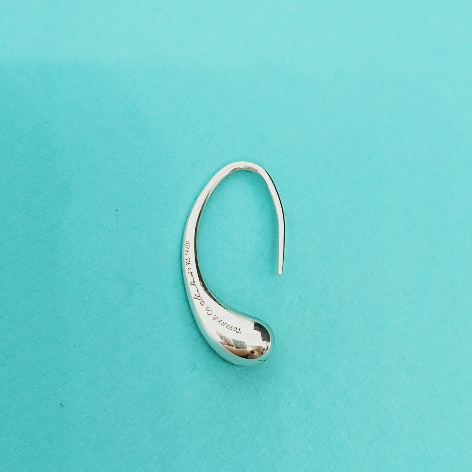 ティファニー K18 ティアドロップ ピアス 片耳用 6582 TIFFANY&Co
