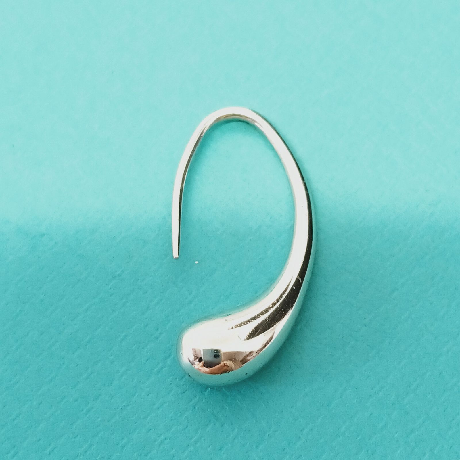 新品仕上げ】ティファニー TIFFANY ティアドロップ フックピアス片耳