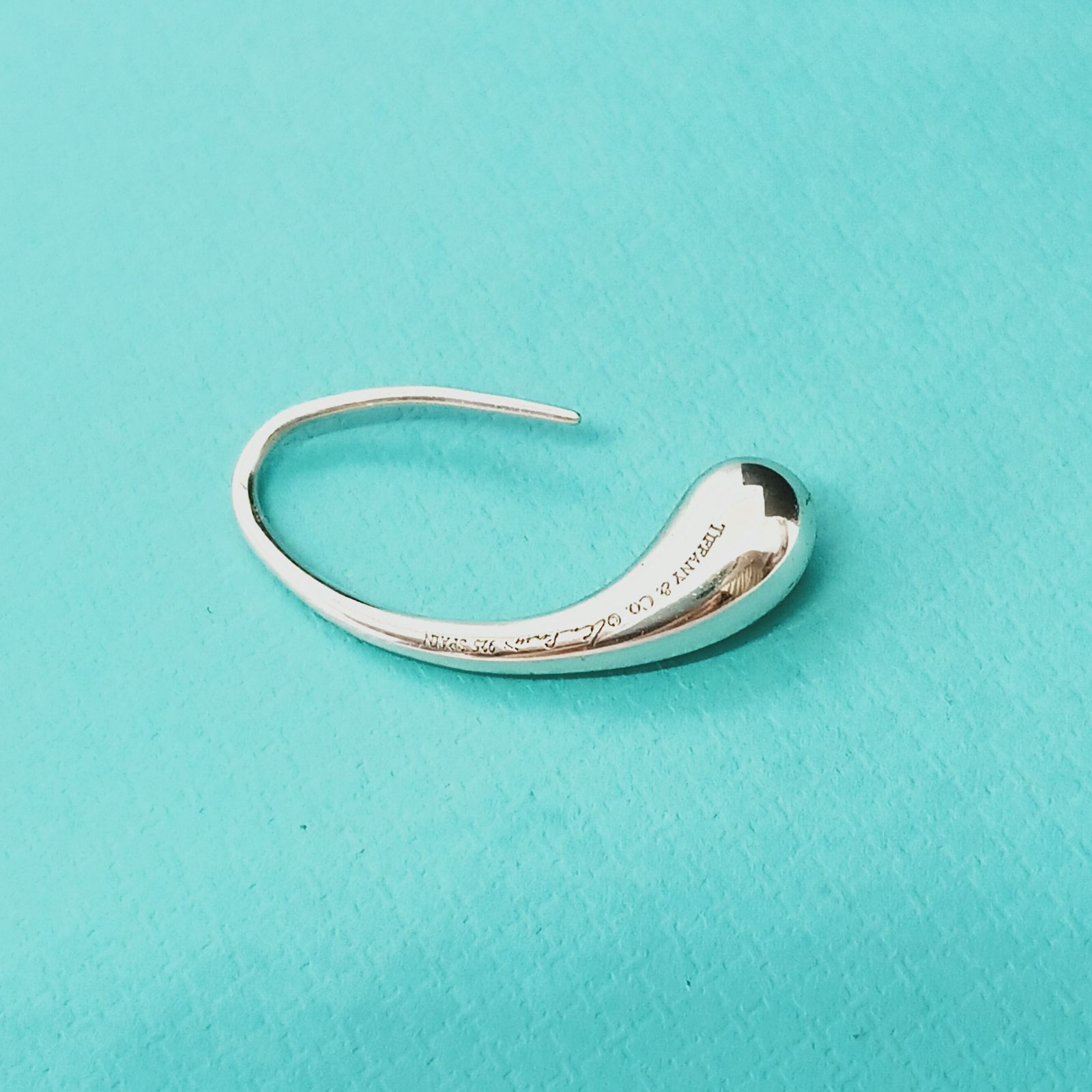 新品仕上げ】ティファニー TIFFANY ティアドロップ フックピアス片耳