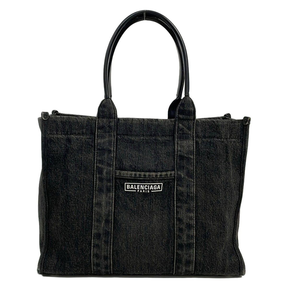 BALENCIAGA(バレンシアガ) トートバッグ ハードウェアトートバッグ 671400 黒 レザー