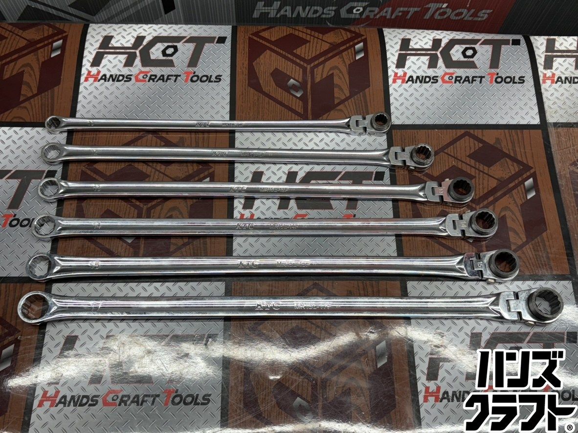 〇【送料無料】【中古】KTC MR15L ロングラチェットメガネレンチ【ハンズクラフト佐賀】