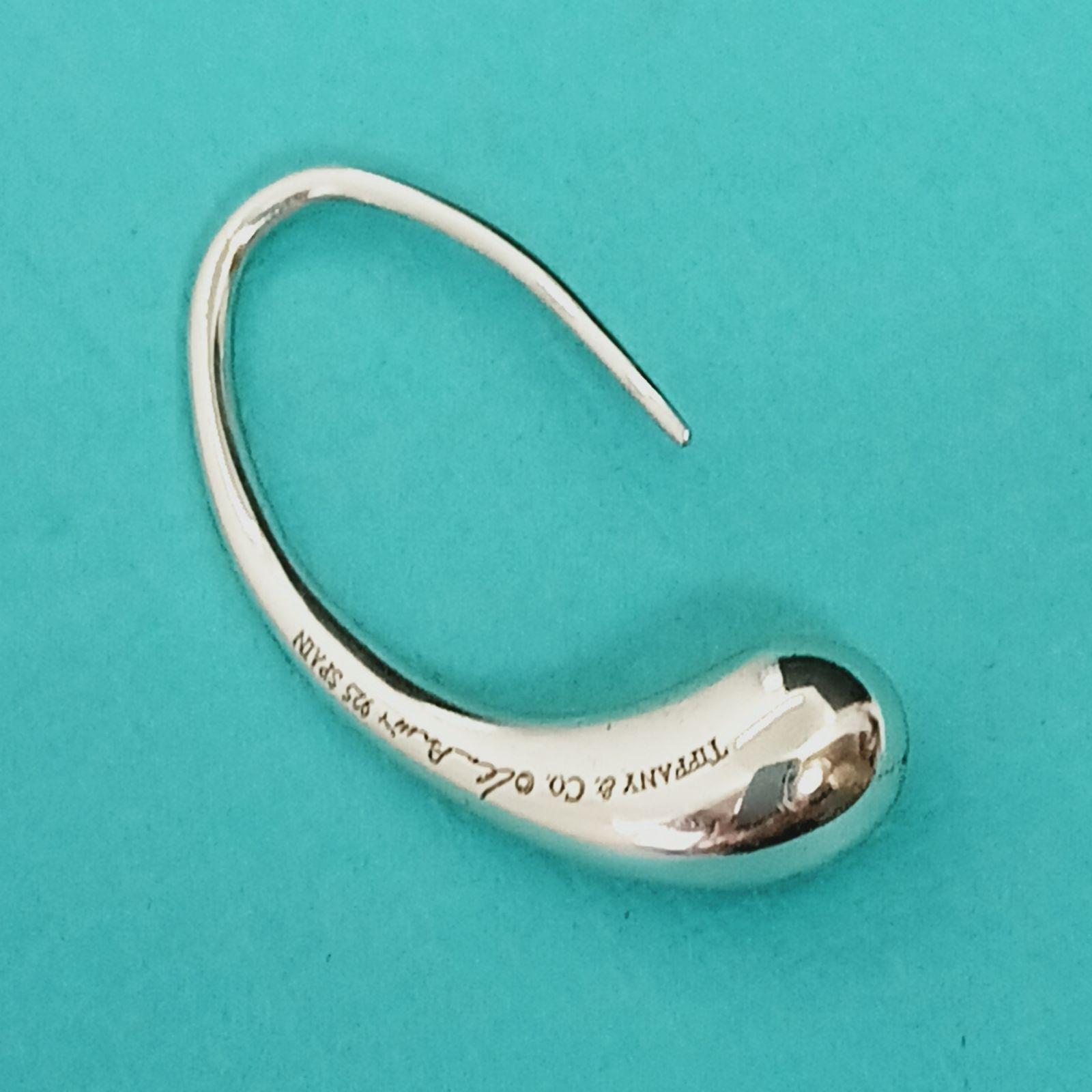 新品仕上げ】ティファニー TIFFANY ティアドロップ フックピアス片耳 