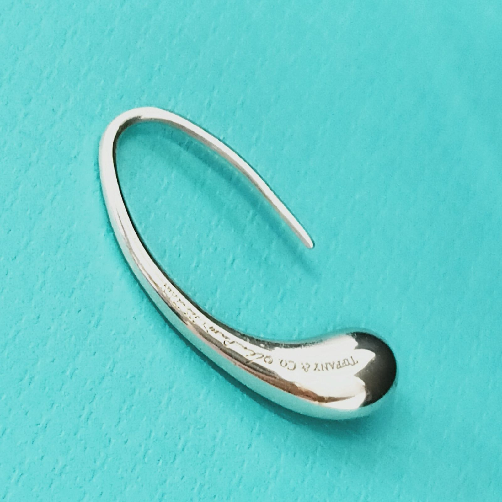 新品仕上げ】ティファニー TIFFANY ティアドロップ フックピアス片耳