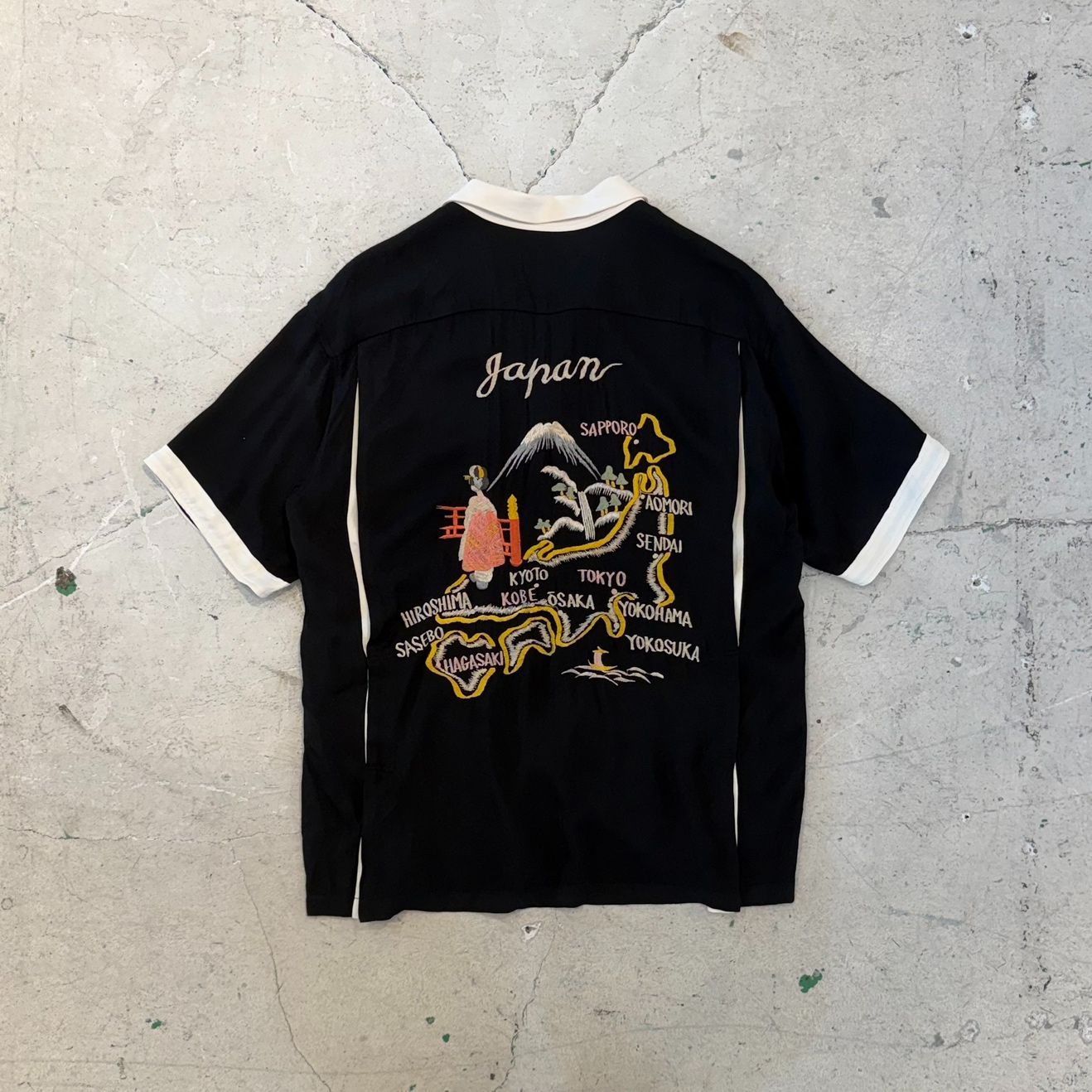 テーラー東洋 TAILOR TOYO JAPAN MAP ジャパン マップ・スカ ボーリング シャツ