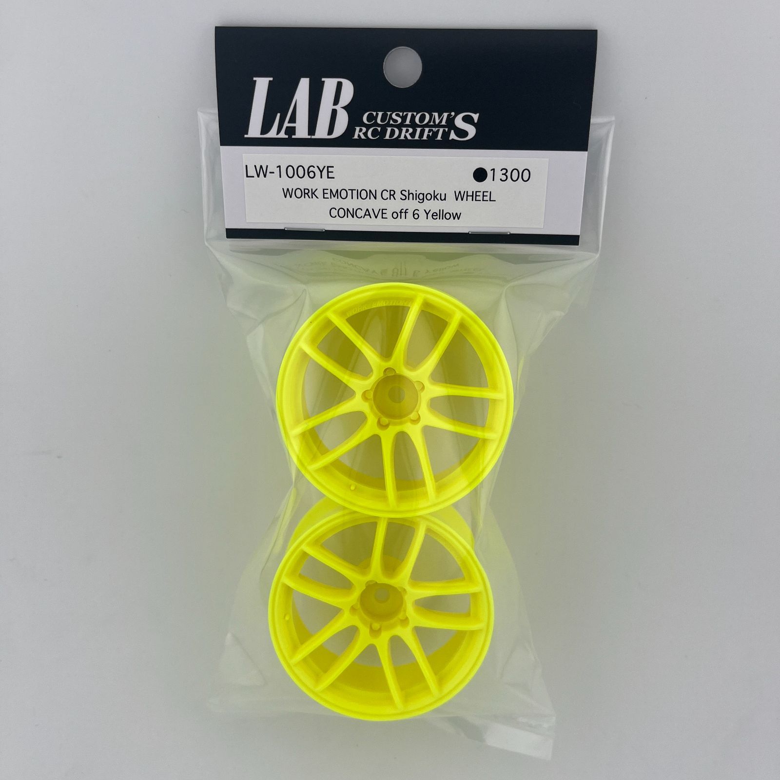 LAB LW-1006YE WORK EMOTION CR Shigoku WHEEL CONCAVE off6 Yellow