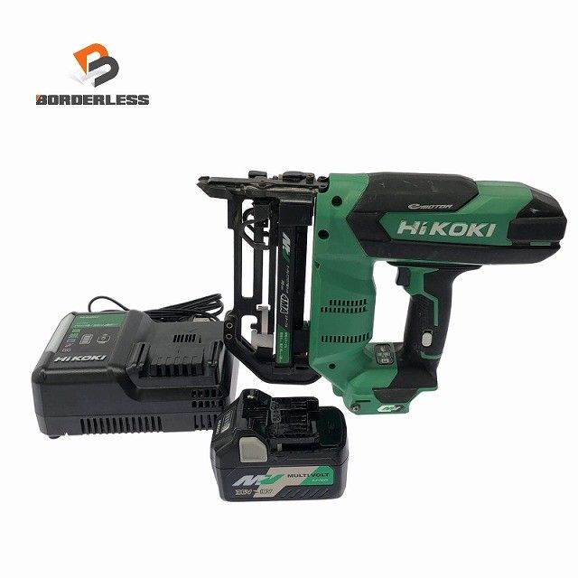 ☆中古品☆HiKOKI ハイコーキ 36V コードレスタッカー N3604DM バッテリ1個(BSL36A18) 充電器(UC18YDL2)付 充電式 電動工具132521