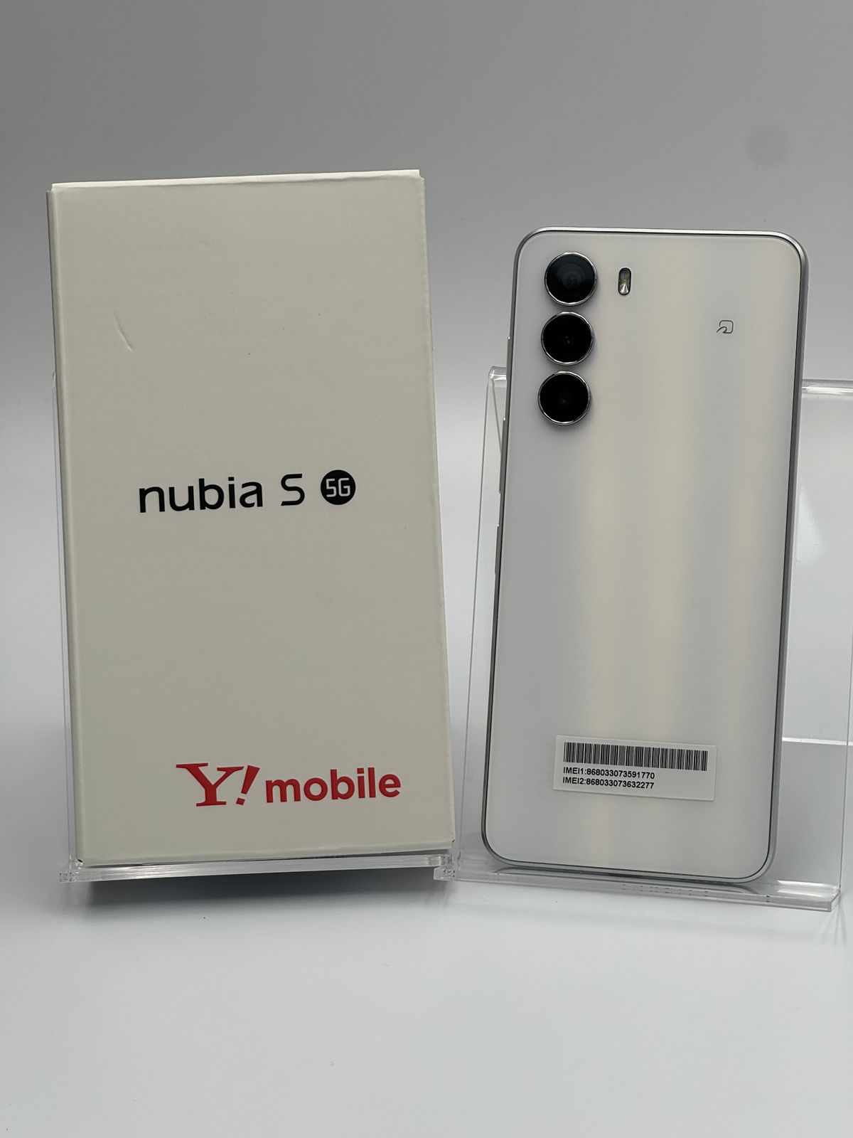 箱付き中古B】nubia S 5G A403ZT ホワイト SIMフリー 白ロム - メルカリ