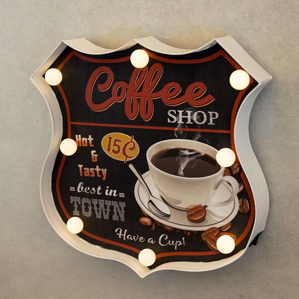 American Classic LED Sign アメリカンクラシック 【Coffee SHOP】 壁掛け アンティーク インテリア雑貨｜男前インテリア・西海岸風 6,517円