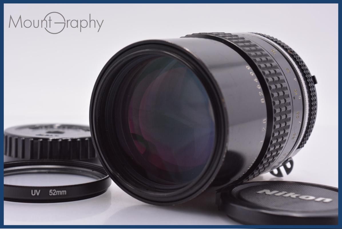 【動作保証】 ニコン Nikon NIKKOR 135mm F2.8 Ai 前後キャップ&レンズフィルター付 同梱無料 #am8935 26,180円
