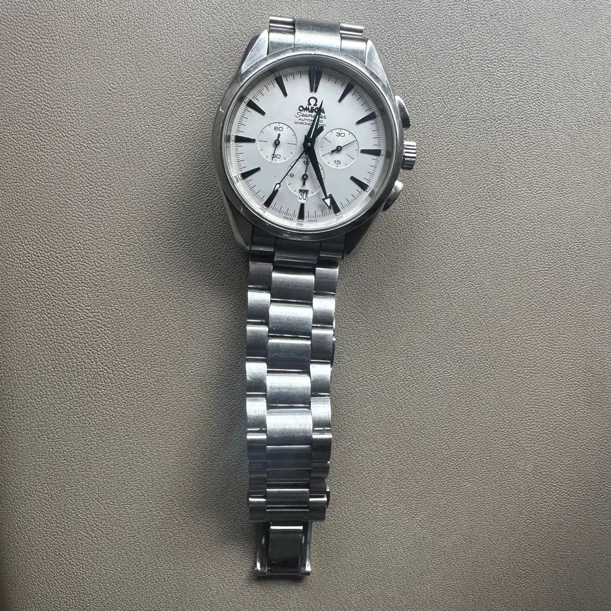 オメガ シーマスター アクアテラ クロノ ブルーハンド 42mm