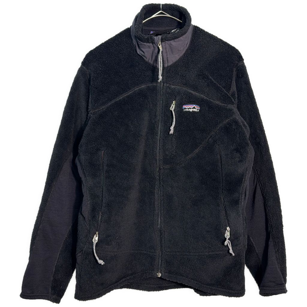 00年代 USA製 patagonia パタゴニア レギュレーター R2 フリースジャケット アウトドア ブラック(メンズ S)中古 古着 Y6796