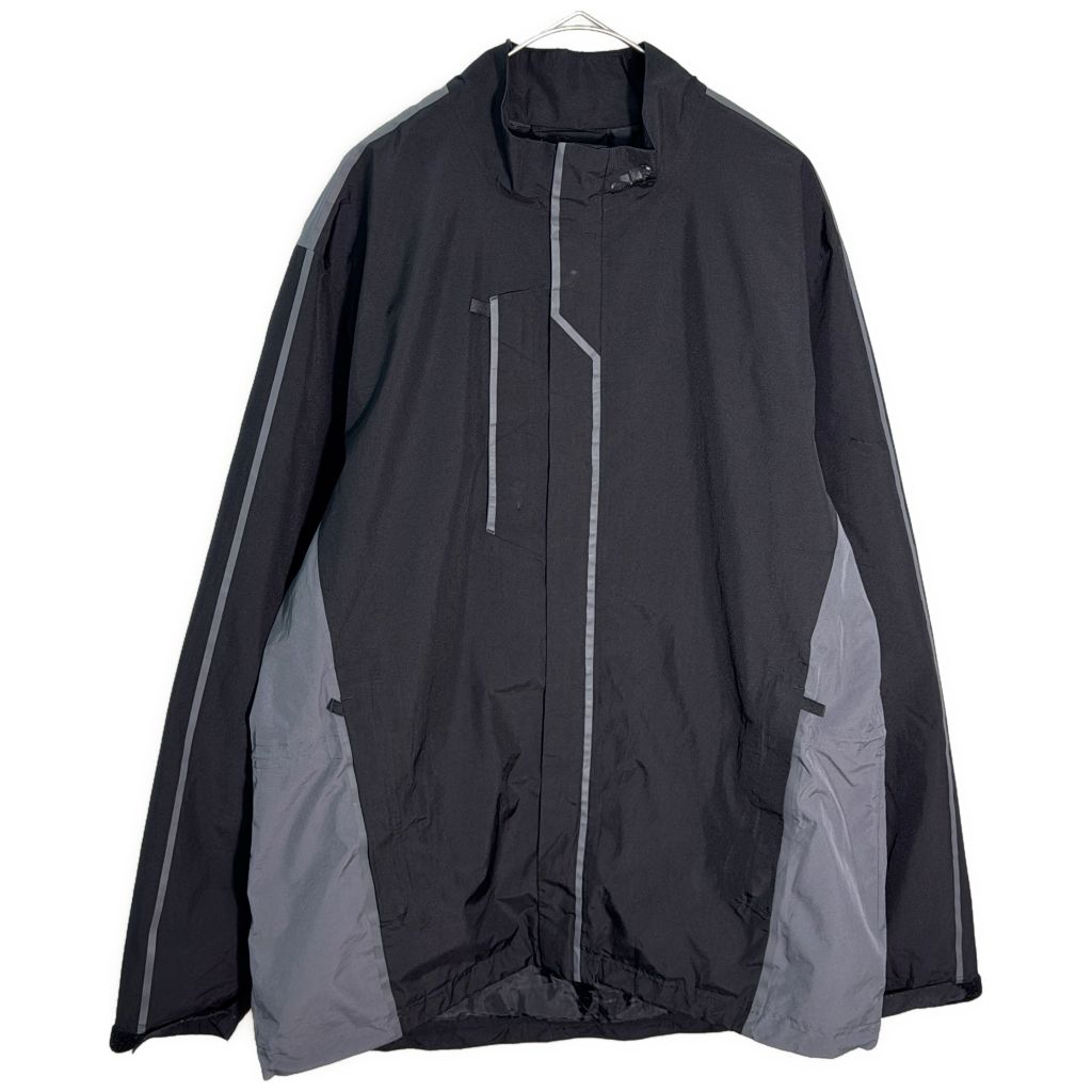 00年代 adidas アディダス GORE-TEX ウィンドブレーカージャケット スポーツ ブラック(メンズ L)中古 古着 Y6839