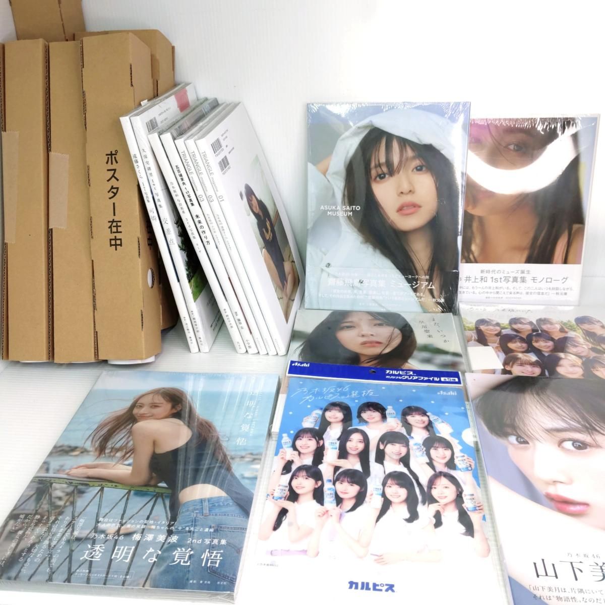 【中古美品】乃木坂46 写真集13冊+ポスター6枚+クリアファイルまとめ〇YR-55218〇