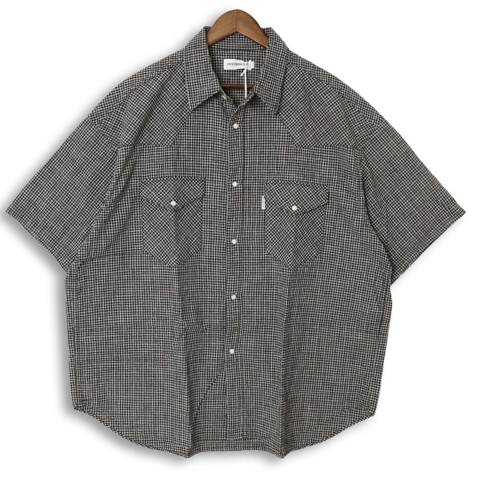 COOTIE/クーティー CTE-26S410 Dobby Gingham Check S/S Western Shirt ドビー ギンガムチェック ウエスタンシャツ 半袖シャツ 【RM1619-008】224 COOTIE/クーティー CTE-26S410 Dobby Gingham Check S/S Western Shirt