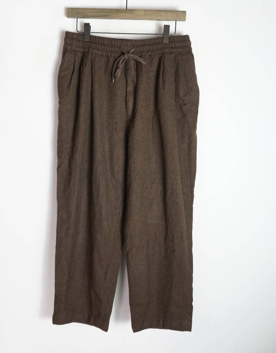 正規 marka マーカ 3TUCK TAPERED FIT EASY WOOL SOFT SERGE タック