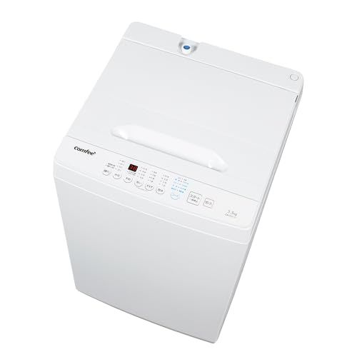 COMFEE' 洗濯機 5.5kg 全自動 縦型 【2026年新モデル】コンパクト 一人暮らし 1-3人用 立体シャワー水流 風乾燥 節水型 室内設置 予約 ホワイト CA-552(W)pms