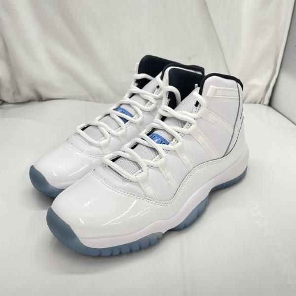 【中古】NIKE AIR JORDAN 11 RETRO スニーカー 378038-104 サイズ24.5㎝ ホワイト[91]