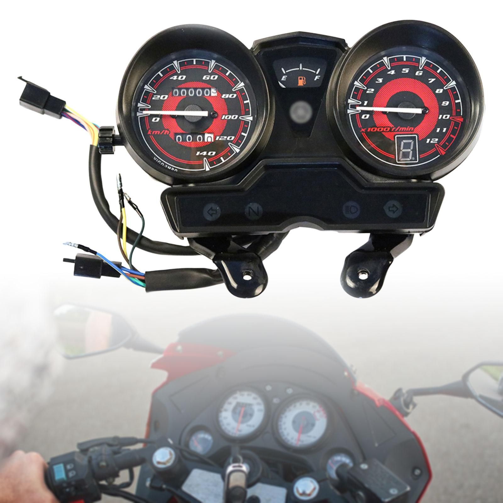 ヤマハ JYM125 YBR125 用 LEDデジタルメーター スピードメーター タコメーター オドメーター