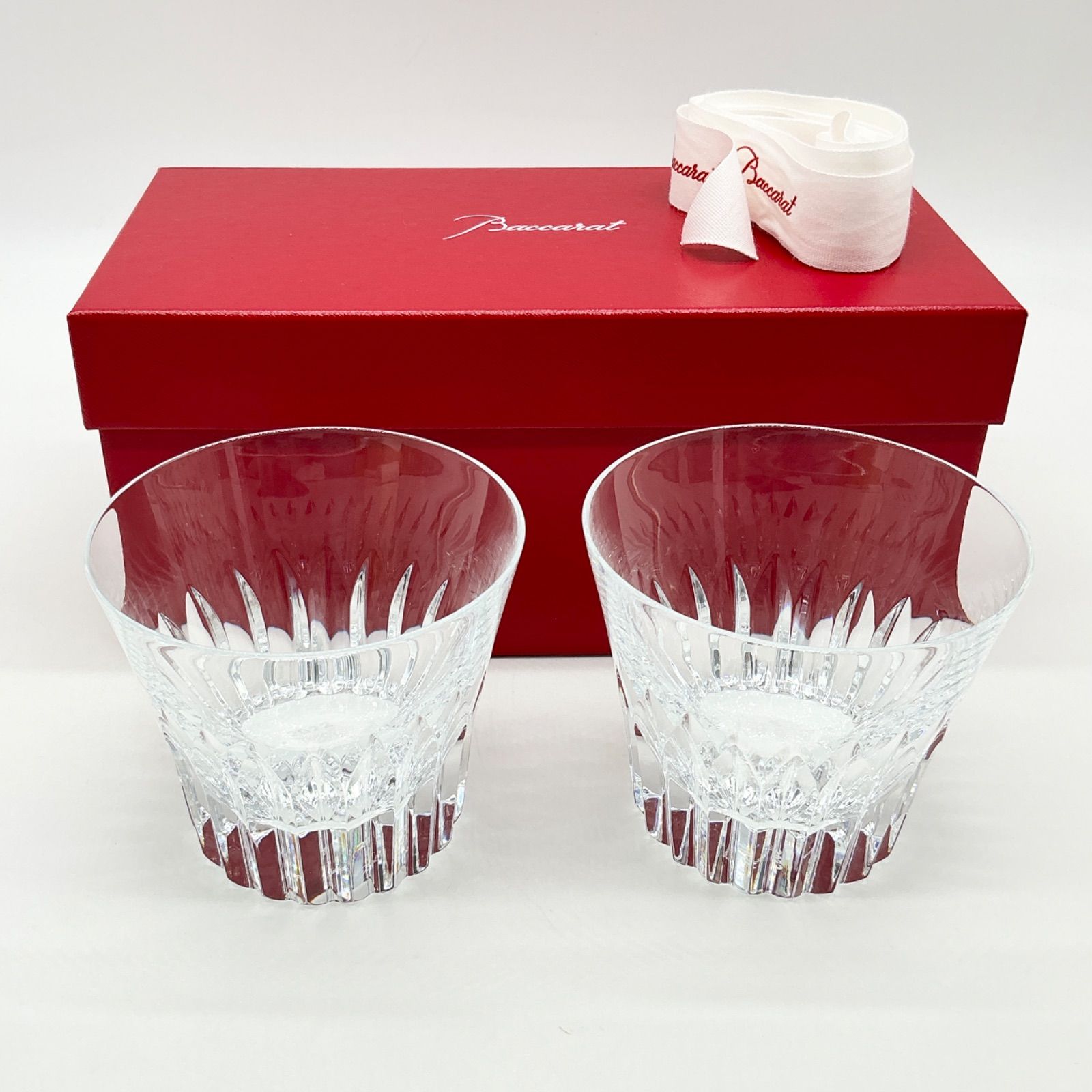 Baccarat バカラ クリスタ イヤータンブラー 2022年 ロックグラス ペアセット【中古】Aランク 9_162