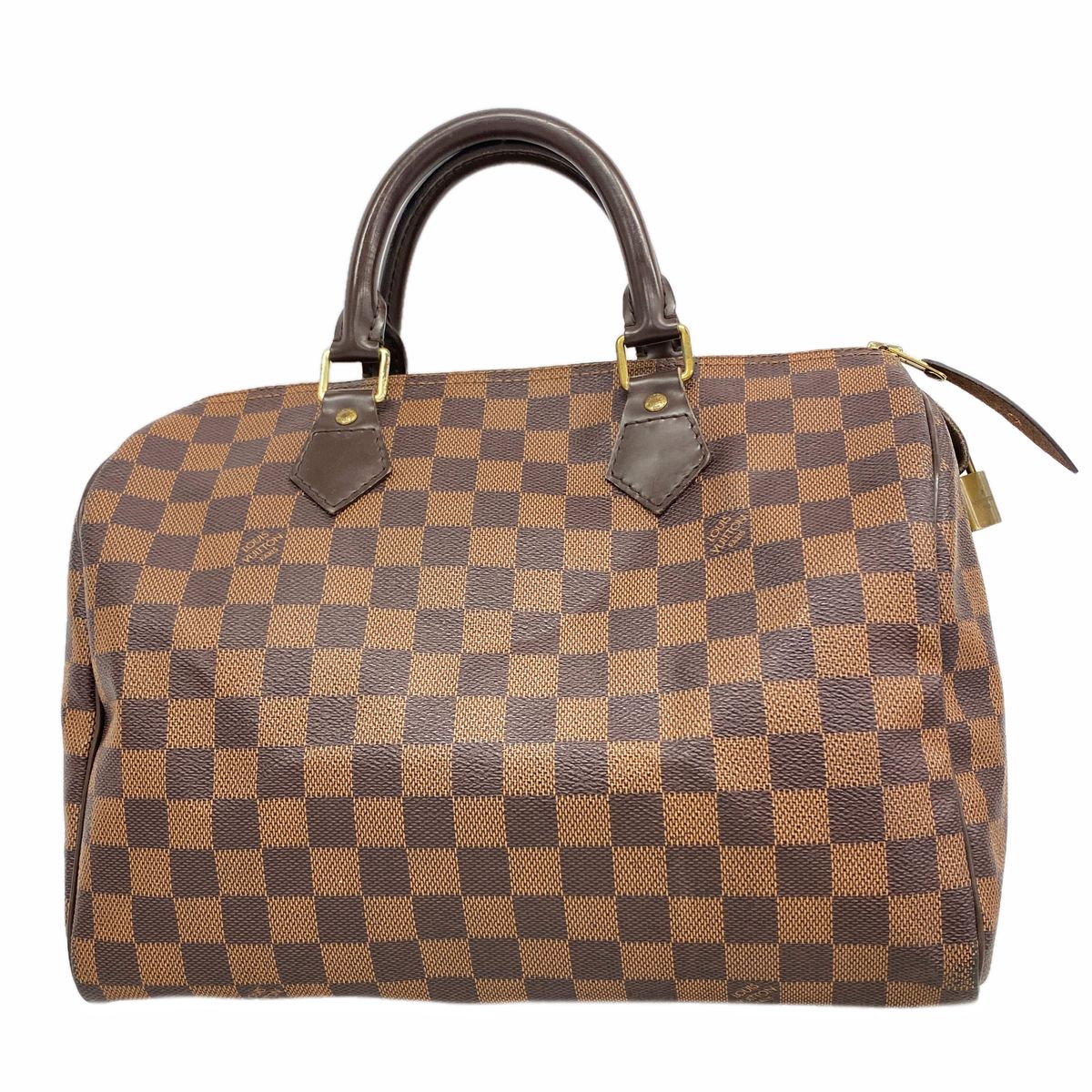 【6gd5363】ルイヴィトン ハンドバッグ ダミエ スピーディ25 N41365 エベヌ【中古】レディース