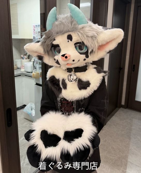 狼　犬　猫　着ぐるみ 　ヘッド ケモノ ファースーツ ぬいぐるみ コスプレ コスチューム Kurumi 一点物 D520 107,250円