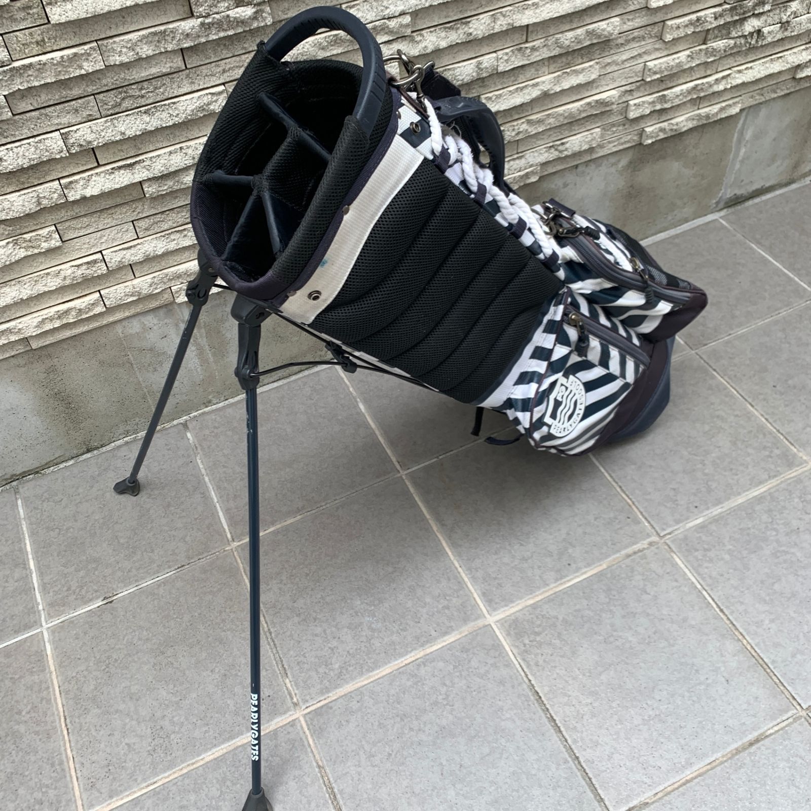 ◆◆パーリーゲイツ スタンドキャディバッグ ダズルボーダー  ※フード無し：C000866-005◆◆ ◇◇パーリーゲイツ スタンドキャディバッグ ダズルボーダー ※フード