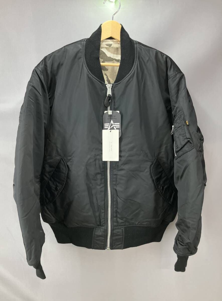 ★ 美品 タグ付 ALPHA INDUSTRIES × N.HOOLYWOOD アルファ × エヌハリウッド 972-BL02pieces ナイロンジャケット サイズ42 ブラック 通年