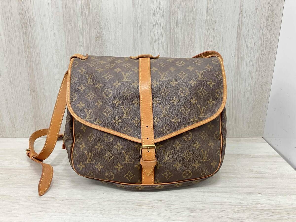 ルイヴィトン　LOUIS VUITTON／モノグラム AR0942／ソミュール35 ショルダーバッグ