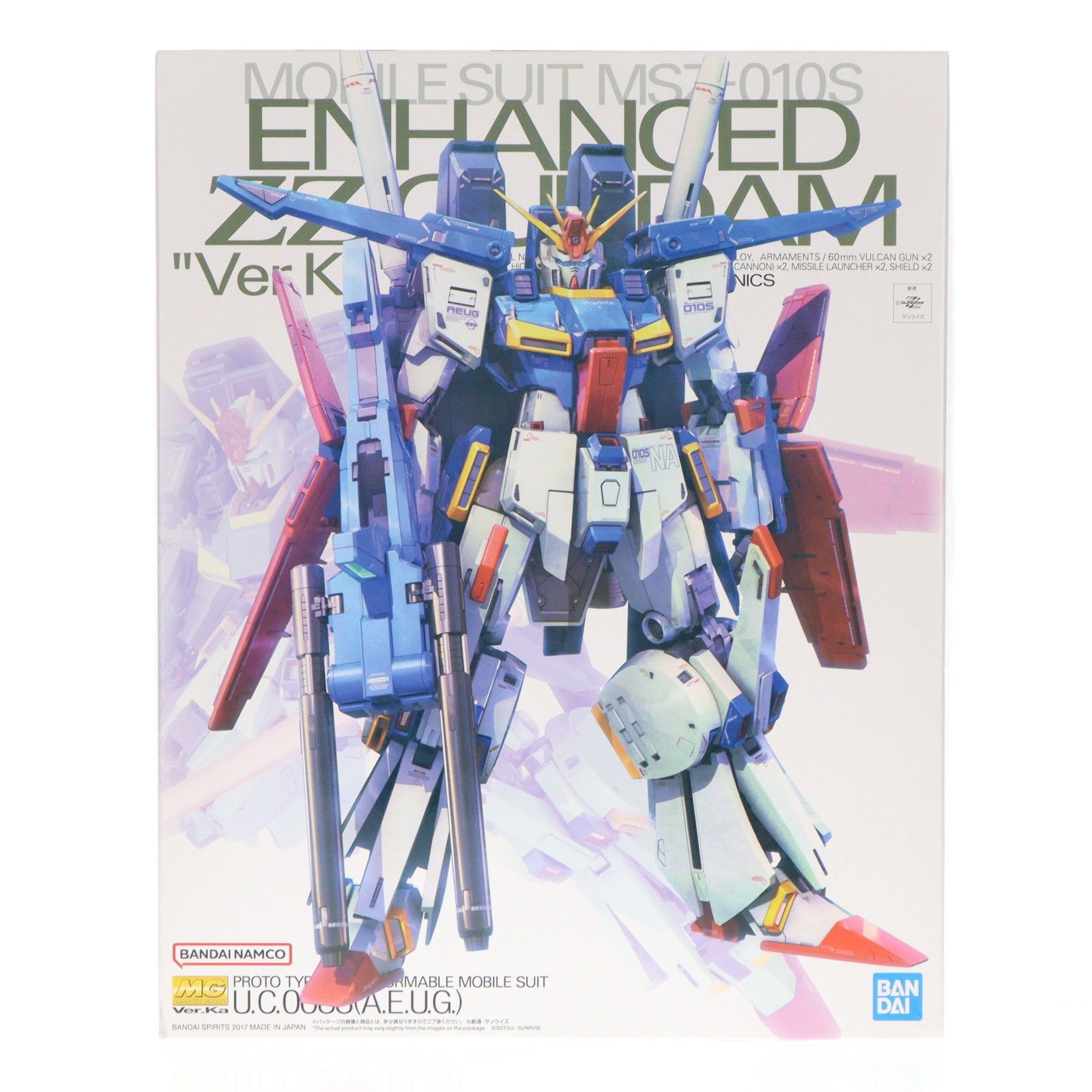 プレミアムバンダイ限定 MG 1/100 MSZ-010S 強化型ダブルゼータガンダム Ver.Ka 機動戦士ガンダムZZ(ダブルゼータ) プラモデル(5064225) バンダイスピリッツ 10,375円