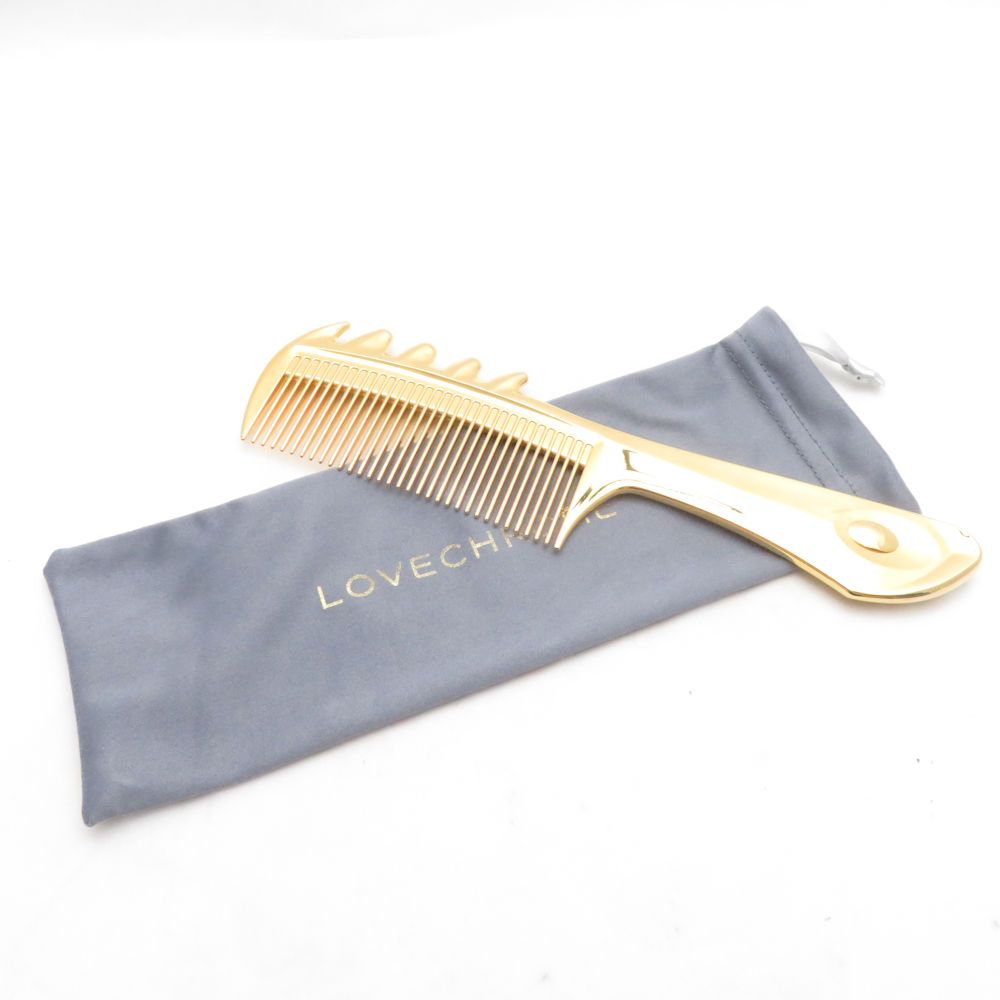 美品 LOVE CHROME ラブクロム K24GP スカルプカッサ ヘアコーム BN6374O