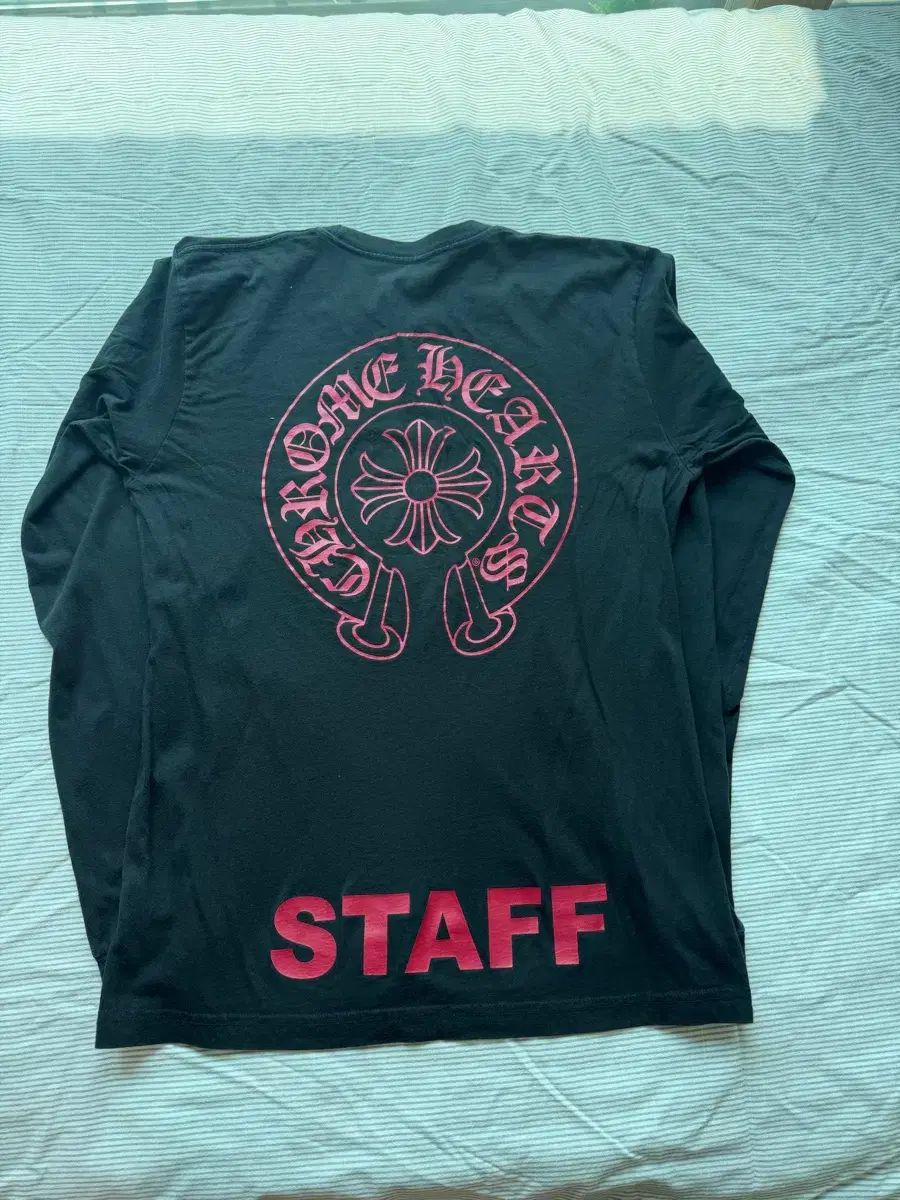 L クロムハーツ ホースシュー ススタッフ ロングスリーブ 長袖Tシャツ