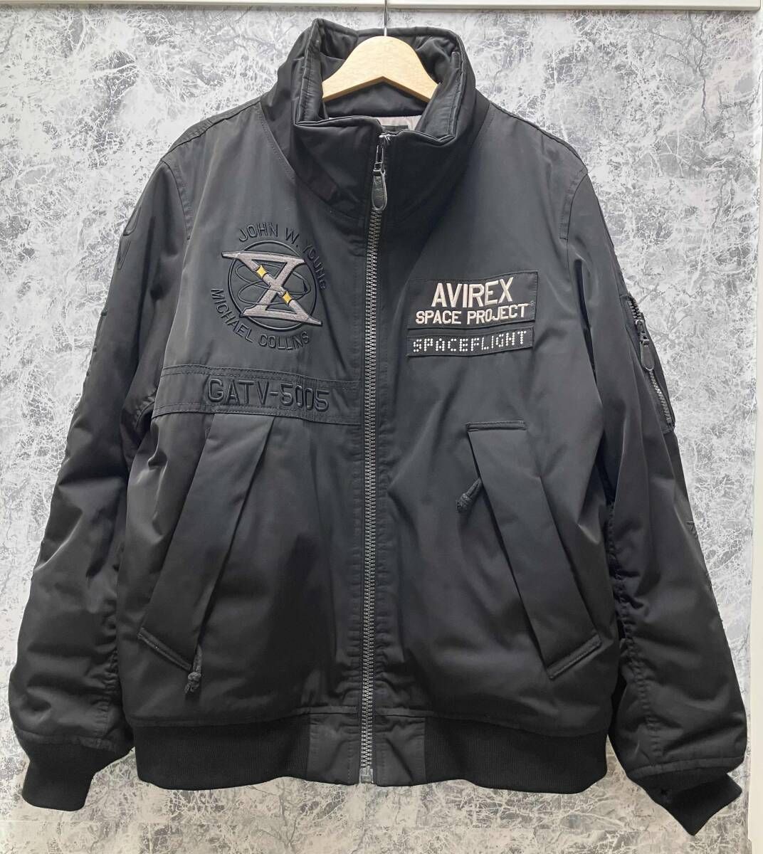 AVIREX / アヴィレックス フライトジャケット 6182176 GT-10 TYPE MA-1 JK ブラック サイズXL