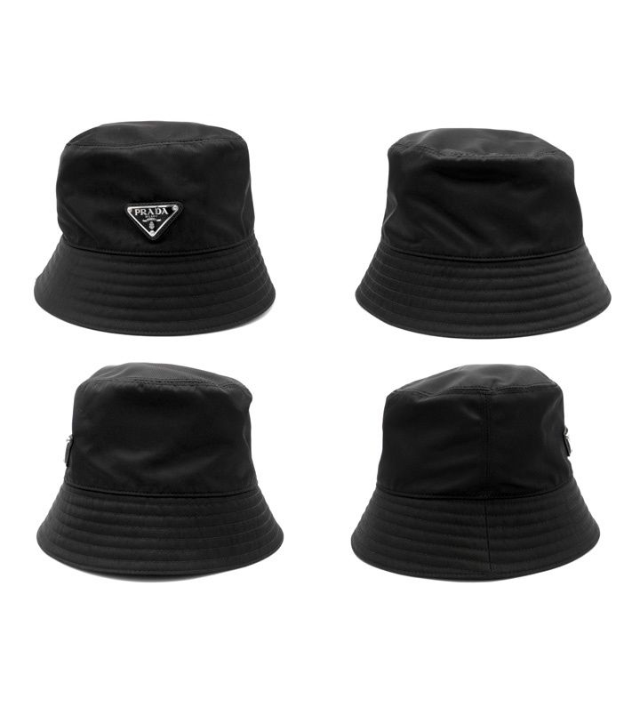 プラダ PRADA 【 2HC137 】 リナイロン トライアングル ロゴ プレート バケットハット 帽子 w27676 プラダ PRADA 【 2HC137 】 リナイロン トライアングル ロゴ プレート