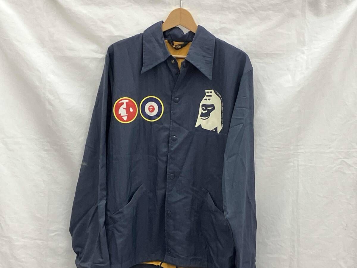 ジャケット ネイビー A BATHING APE ナイロンジャケット　Mサイズ