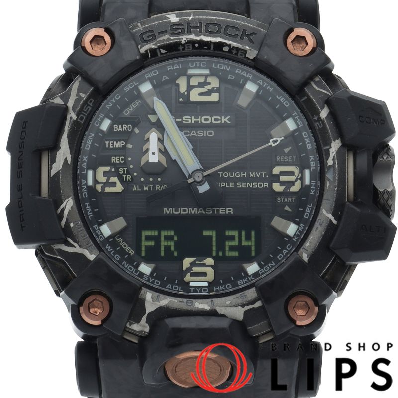 カシオ G-SHOCK マッドマスター GWG-2000CR-1AJF 箱 保証書 樹脂/SS メンズ時計 ブラック 美品 【 46,800円