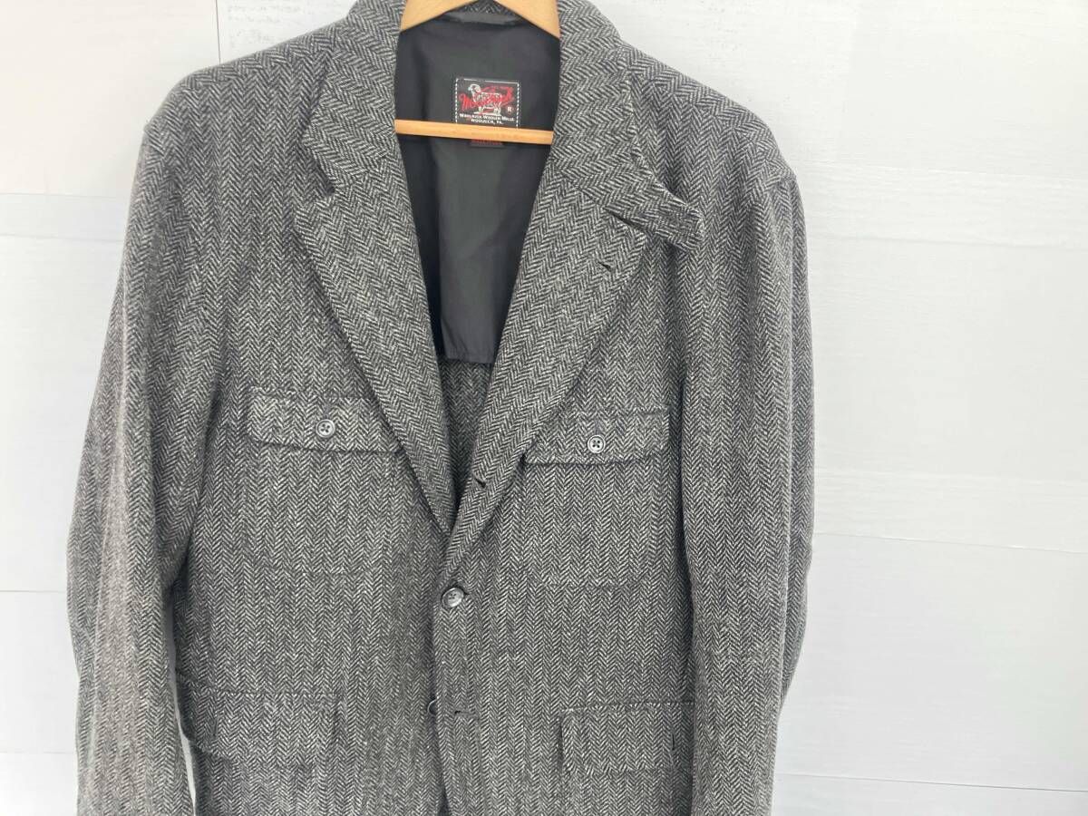 WOOLRICH 112M-WMPCS0322 02HW／ウール テ-ラ-ドジャケット　グレー