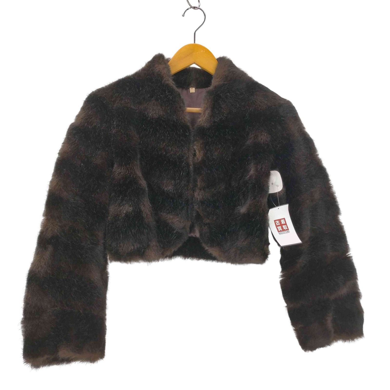 ユーズドフルギ USED古着 70-80S OLD Vintage ユーロ ヴィンテージ リアル ミンク ファー クロップド ムートン ジャケット レディース 12