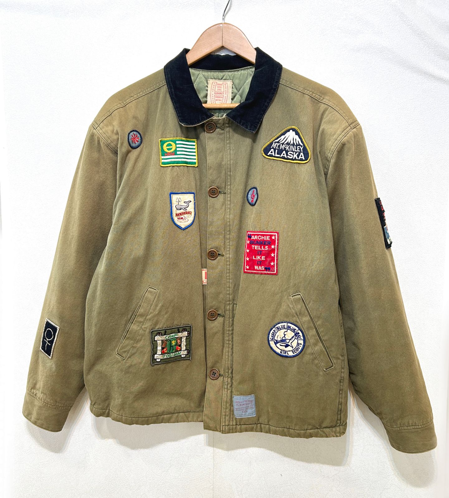 H.R.MARKET (3) ダック フィールド マルチワッペン ワークジャケット ハリウッドランチマーケット HRM K7-221