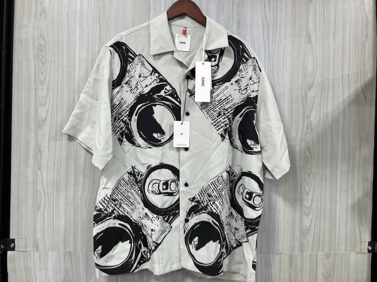 OAMC/オーエーエムシー/半袖シャツ/Kurt Shirt/OAMU601564 VIC00023/ライトグリーン/size:L