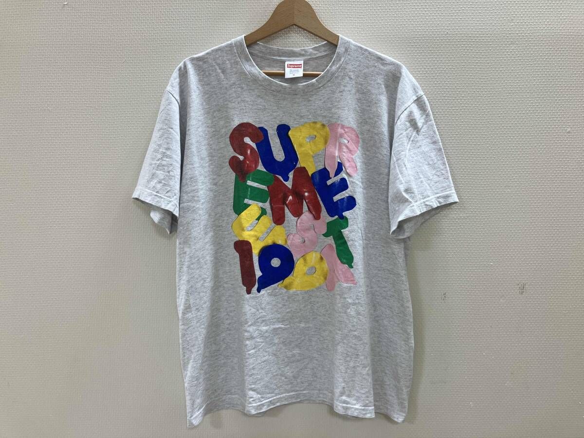 supreme シュプリーム プリント半袖Tシャツ 半袖Tシャツ Tシャツ 白杢 M 夏