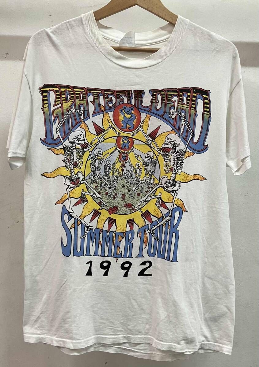 grateful dead グレイトフルデッド 半袖Tシャツ 1992 デッドベアスカル ホワイト 10,780円