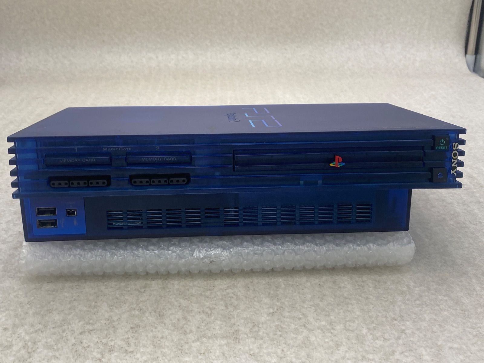 PS2 SCPH-37000 オーシャンブルー ジャンク 動作未確認 PS2 SCPH-37000
