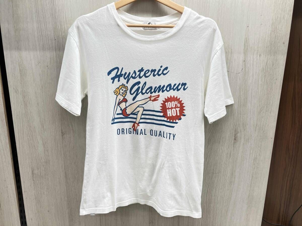 HYSTERIC GLAMOUR 半袖Tシャツ ホワイト HYSTERIC GLAMOUR 半袖Tシャツ 02171CT15 ホワイト ヒステリック
