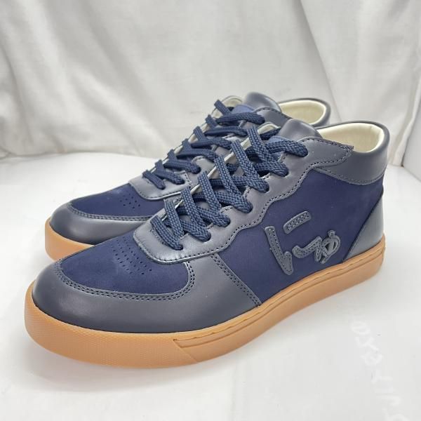 【中古】SANGACIO SG MID NAVY サイズ26.5cm 紺[91]