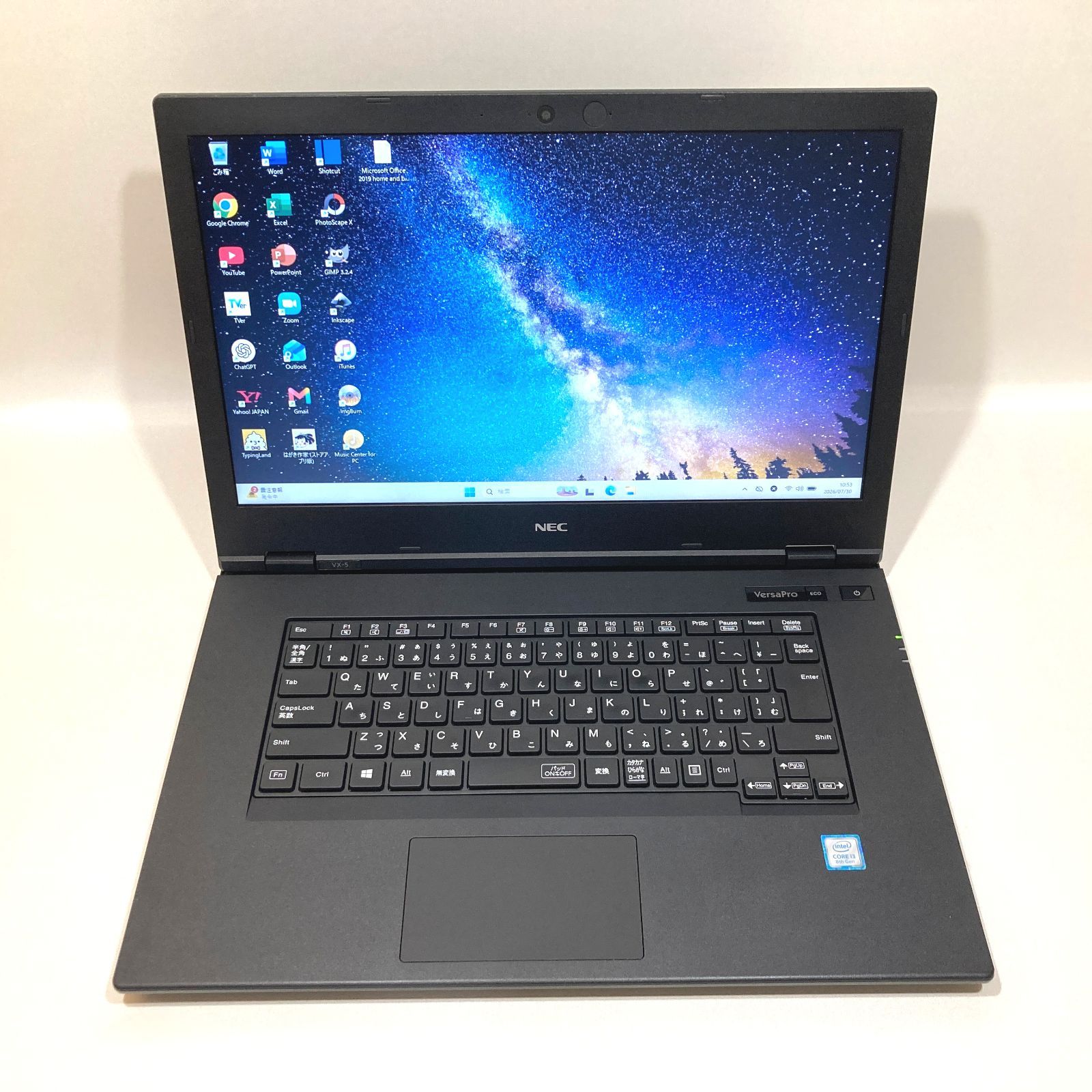 ノートPC 初心者向✨i3第8世代・カメラ付・オフィス・大容量◇すぐ