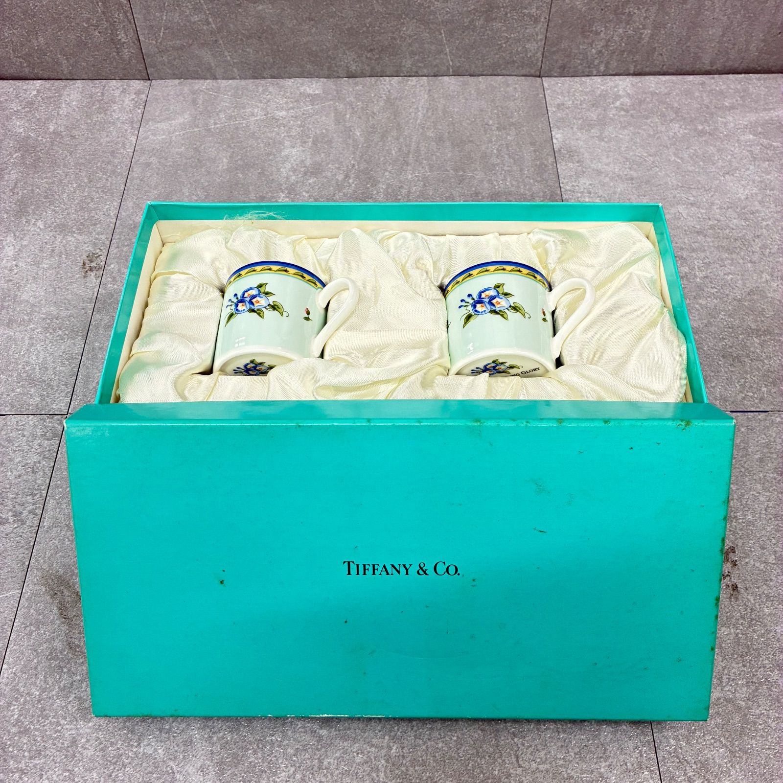 KT92 Tiffany＆Co.ティファニーカップ＆ソーサー2客セット - メルカリ